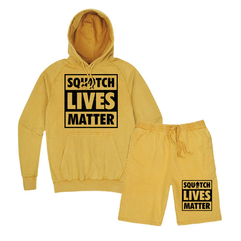 Squatch Lives Matter 2 B Vintage Hoodie And Short Set | Artistshot