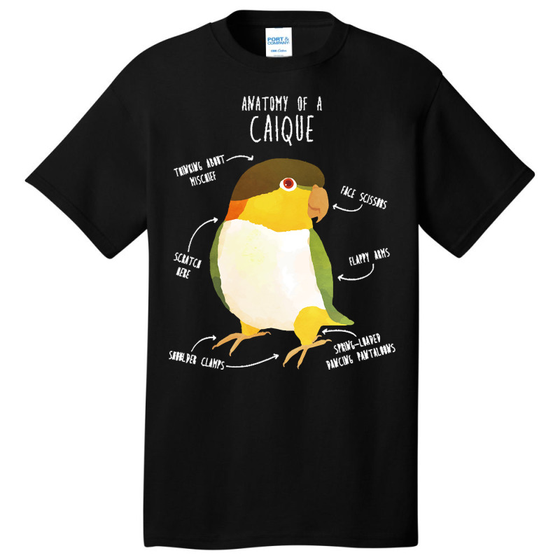 Caique T  Shirt Anatomy Of A Black  Headed Caique T  Shirt Basic T-shirt | Artistshot