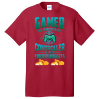 Gamer  For Kids Adults Video Games Chicken Nuggets Basic T-shirt | Artistshot