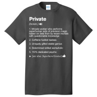 Private Job Definition Meaning Funny T Shirt Basic T-shirt | Artistshot