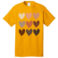 Diversity Hearts, Skin Tone Hearts Basic T-shirt | Artistshot