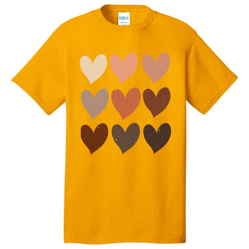 Diversity Hearts, Skin Tone Hearts Basic T-shirt | Artistshot