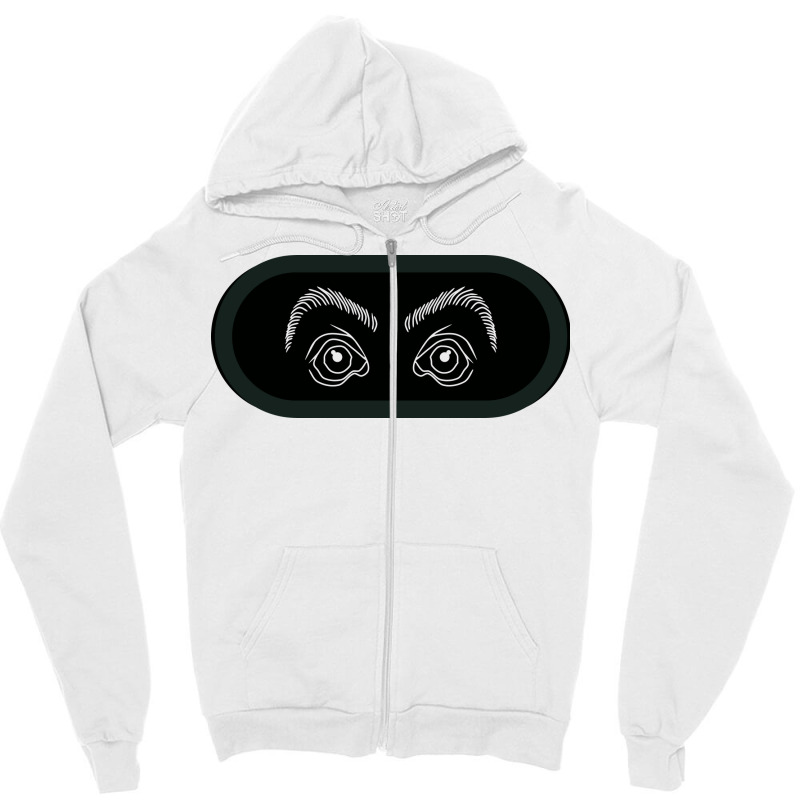 A Pair Of Eyes Peering Beyond The Dungeon Zipper Hoodie | Artistshot