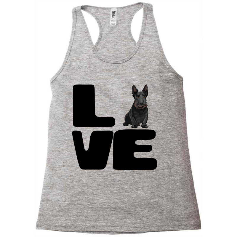 Love My Scottish Terrier Dog Lover Gift Racerback Tank by LynettStacey | Artistshot