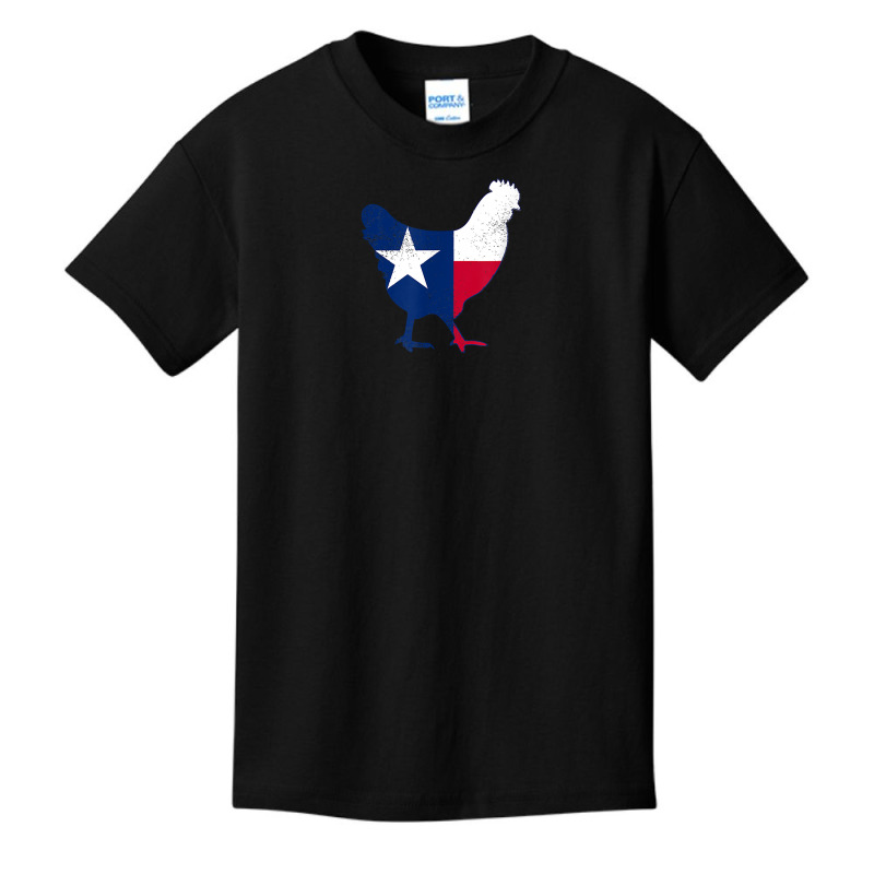 Fowl Threads  Texas Flag Chicken  Vintage Style Tee Basic Youth T-shirt by MoczoTenleigh | Artistshot