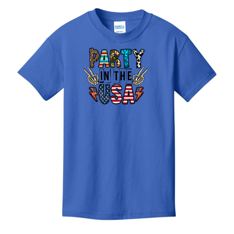 Party In The Usa Basic Youth T-shirt by CowhideDigitalArt | Artistshot