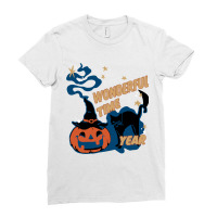 Its The Most Wonderful Time Of The Year Black Cat  Ladies Fitted T-shirt | Artistshot