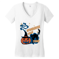 Its The Most Wonderful Time Of The Year Black Cat  Women's V-neck T-shirt | Artistshot