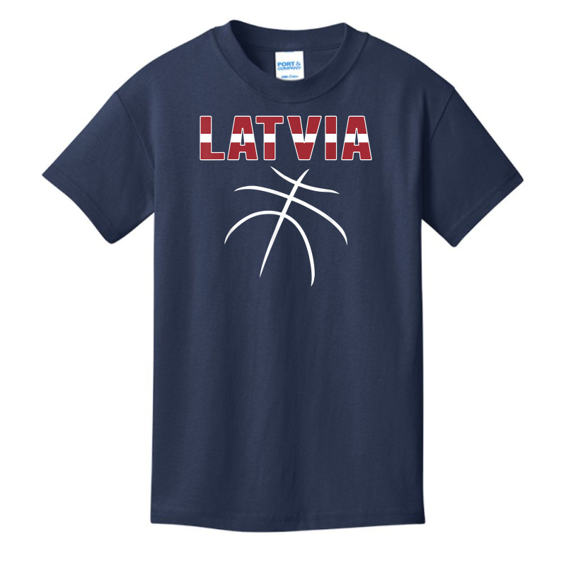 Latvia Basketball Lovers Jersey   Latvian Flag Summer Sports T Shirt Basic Youth T-shirt | Artistshot