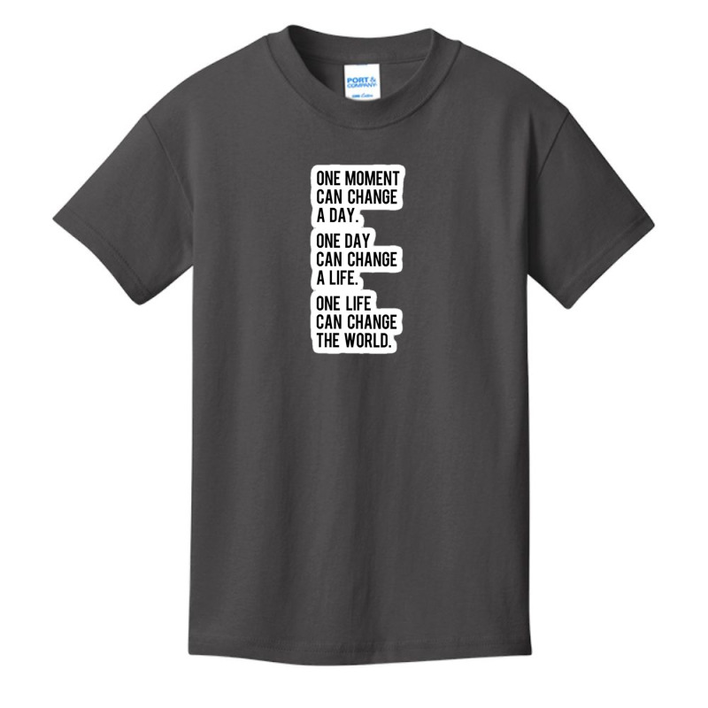 Real Change Enduring Change Happens One Step At A Time Ruth Bader Gins Basic Youth T-shirt by zuwita55 | Artistshot