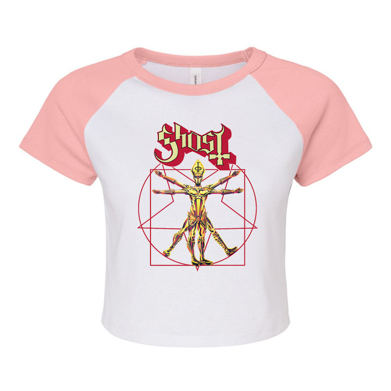 Ghost – Red Popestar Man Premium T Shirt Raglan Crop Top by jaiahlowes | Artistshot