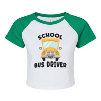 School Bus Driver Raglan Crop Top | Artistshot