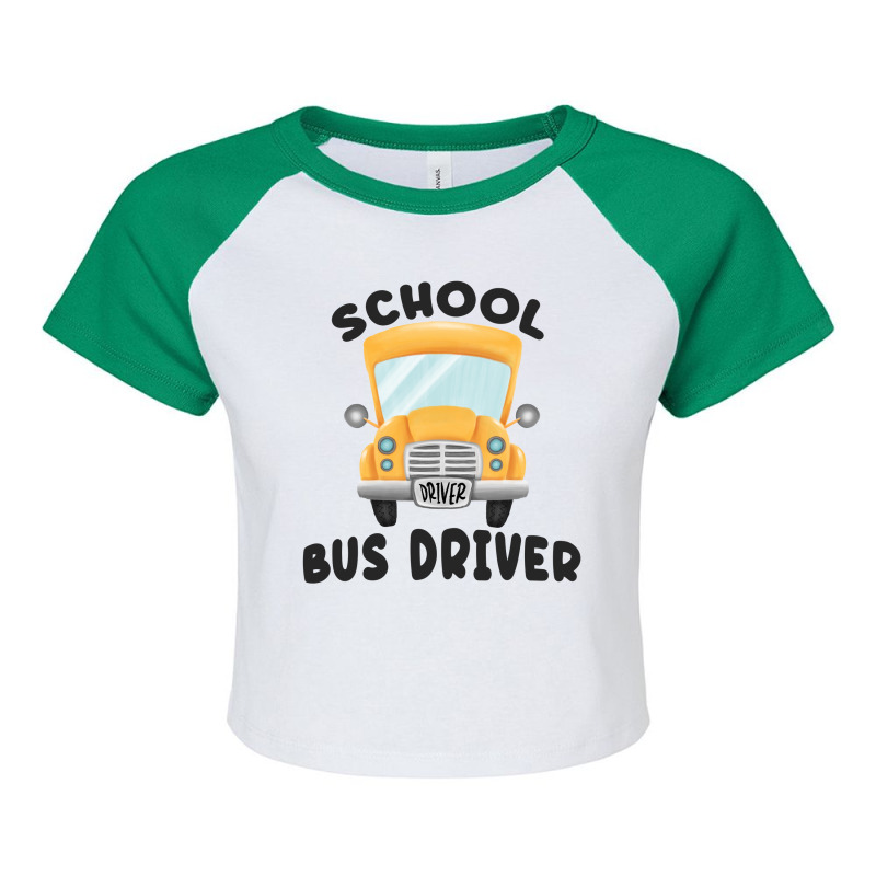 School Bus Driver Raglan Crop Top | Artistshot