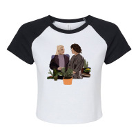 Cartoon Gifts Victoria Pedretti Funny Gifts Boy Girl Raglan Crop Top | Artistshot