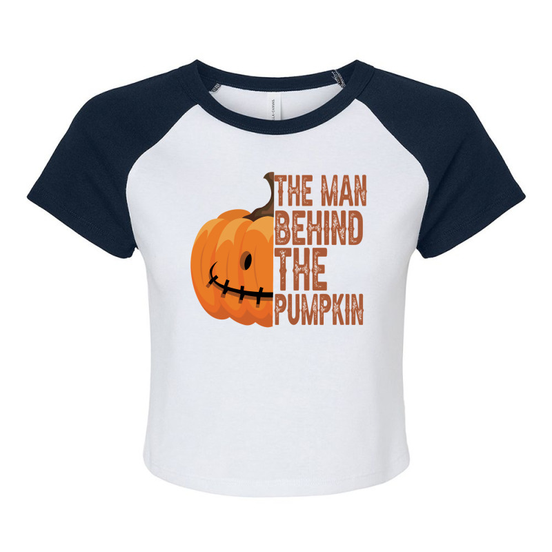 Funny Man Mr Halloween  Funny Gifts Men Raglan Crop Top by ArtistLucian | Artistshot