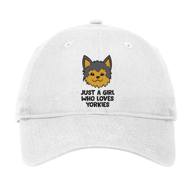 Just A Girl Who Loves Yorkies Yorkshire Terrier Gi Adjustable Cap | Artistshot