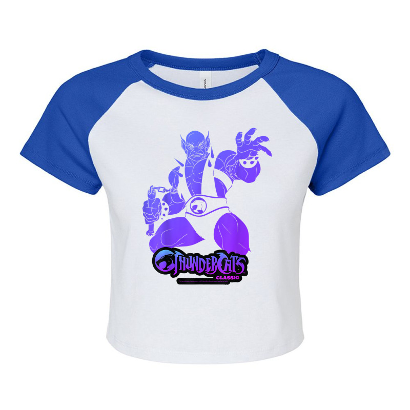 Thundercats Panthro Gradient Portrait T Shirt Raglan Crop Top by BrunkeMiaysia | Artistshot