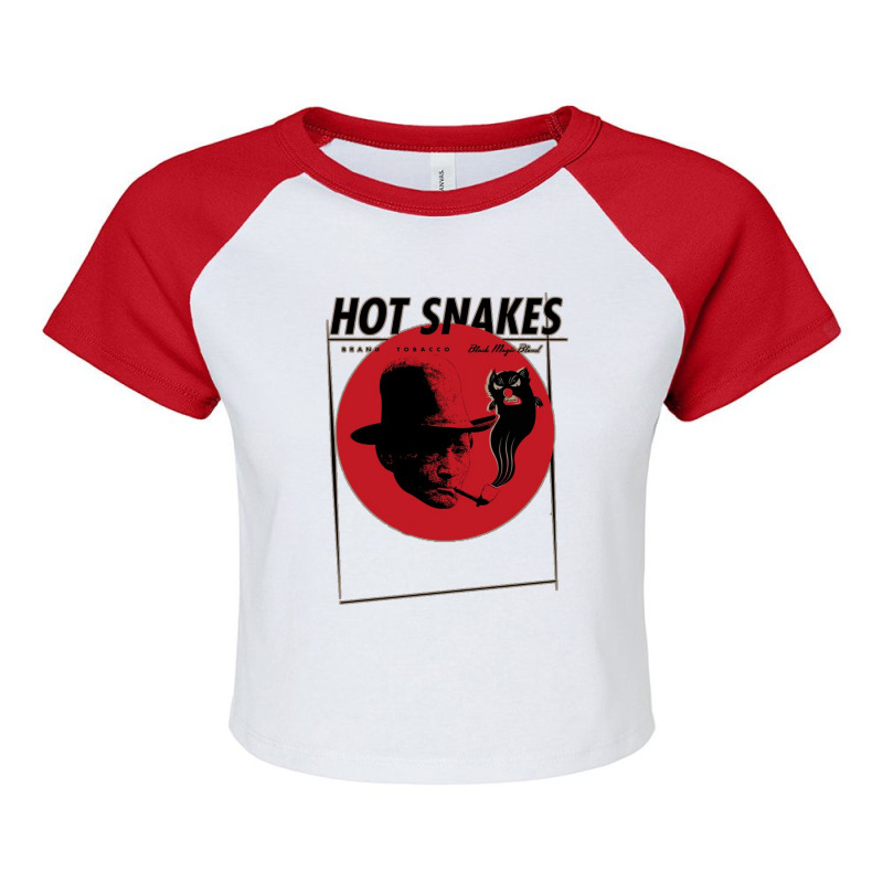 Hot Snakes Raglan Crop Top by zioohma8030303 | Artistshot