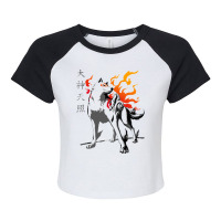 Gifts Idea Amaterasu Cherry Mens Womens Raglan Crop Top | Artistshot