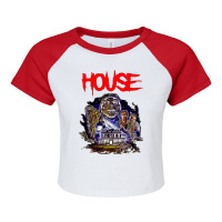 Music Vintage Retro The Maleficient Men Women Raglan Crop Top | Artistshot