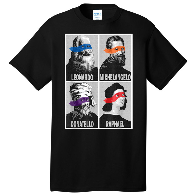 Renaissance Ninja Artists Poster Style Pop Art T Shirt Basic T-shirt by ReagerAero | Artistshot