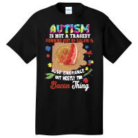 Autism Day 2021 Gift T  Shirt Autism Is Not Tragedy Running Out Of Bac Basic T-shirt | Artistshot