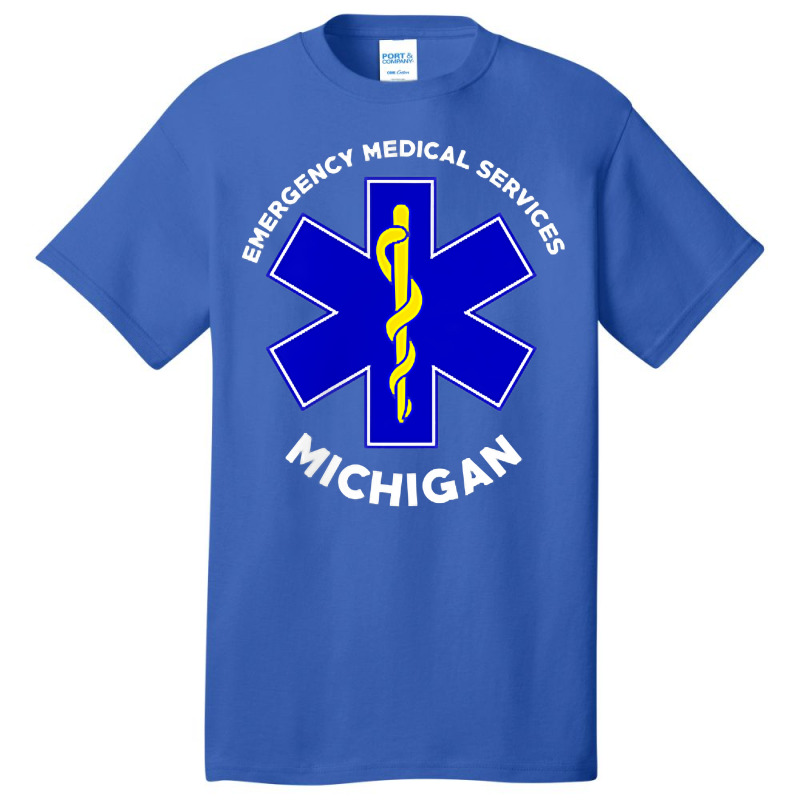 Michigan Ems Emergency Medical Services Emt Medic T Shirt Basic T-shirt | Artistshot