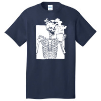 Skeleton Drink Coffee Halloween Basic T-shirt | Artistshot