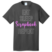 Eat Sleep Scrapbooking Scrapbook Scrapbooker Stickers Swaps T Shirt Basic T-shirt | Artistshot