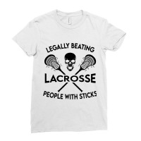 Lacrosse Tribal Game Sport Legally Beating People  Ladies Fitted T-shirt | Artistshot