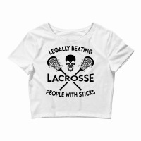 Lacrosse Tribal Game Sport Legally Beating People  Crop Top | Artistshot