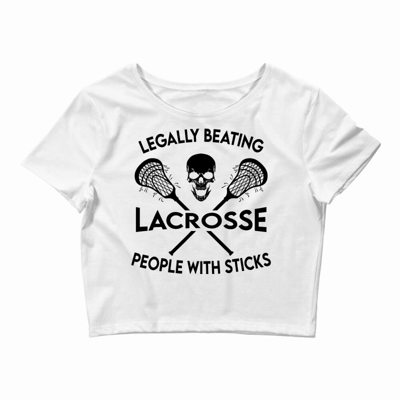 Lacrosse Tribal Game Sport Legally Beating People  Crop Top by KatanaFarkas | Artistshot