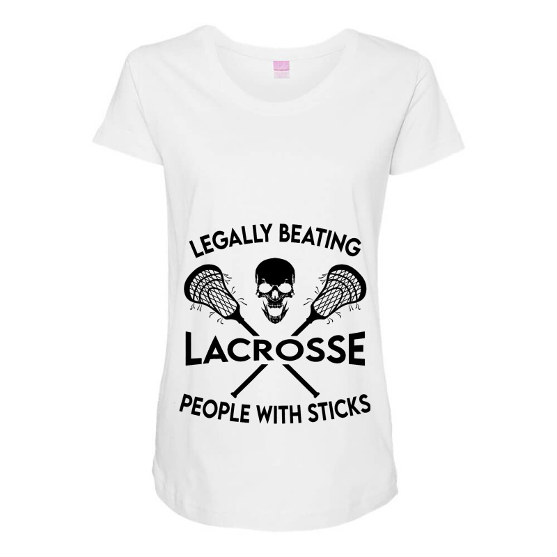 Lacrosse Tribal Game Sport Legally Beating People  Maternity Scoop Neck T-shirt by KatanaFarkas | Artistshot