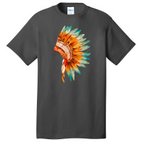 Native American Headdress Basic T-shirt | Artistshot