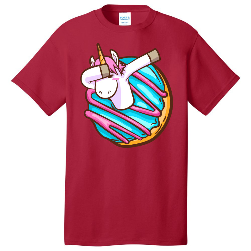 Dabbing Donut  Unicorn Basic T-shirt by marceliana | Artistshot