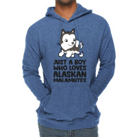 Just A Boy Who Loves Alaskan Malamutes 3 Lightweight Hoodie | Artistshot