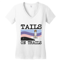 Irish Terrier Tails On Trails Funny Dog Hiking 8 Women's V-neck T-shirt | Artistshot