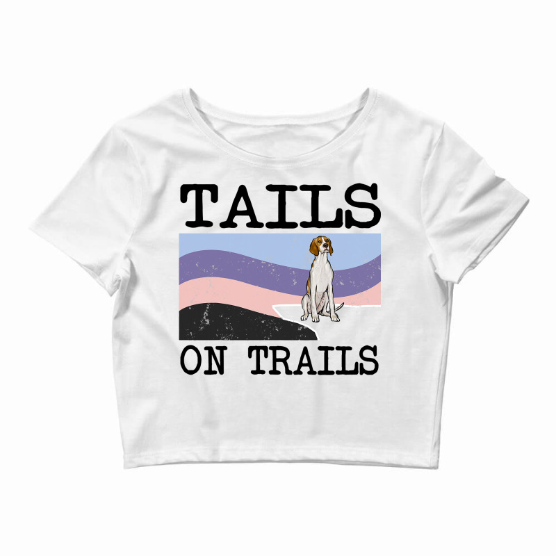 Irish Terrier Tails On Trails Funny Dog Hiking 8 Crop Top by GwendalyForsberg | Artistshot