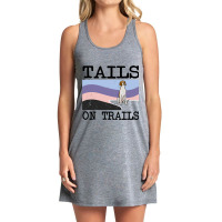 Irish Terrier Tails On Trails Funny Dog Hiking 8 Tank Dress | Artistshot