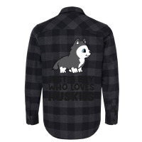 Just A Boy Who Loves Huskies Flannel Shirt | Artistshot