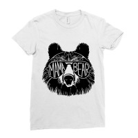 Mama Bear Face Sunglasses Mother Mom Mommy Mothers Ladies Fitted T-shirt | Artistshot