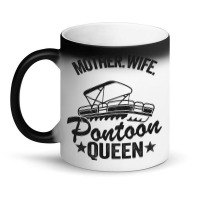 Lake Life Women Mom Mother Wife Pontoon Queen2 68 Magic Mug | Artistshot