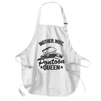 Lake Life Women Mom Mother Wife Pontoon Queen2 68 Medium-length Apron | Artistshot