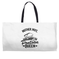 Lake Life Women Mom Mother Wife Pontoon Queen2 68 Weekender Totes | Artistshot