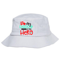 Kids My Daddy Is My Hero Ambulance Driver Love T S Bucket Hat | Artistshot