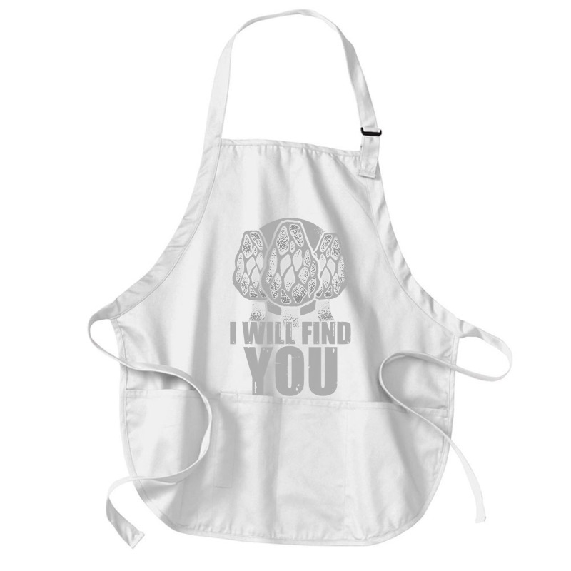 I Will Find You Mushroom Hunting Hunters Medium-length Apron | Artistshot