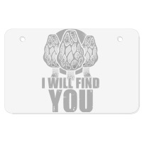 I Will Find You Mushroom Hunting Hunters Atv License Plate | Artistshot