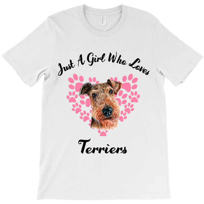 Just A Girl Who Loves Airedale Terriers Dogs Cute  T-shirt | Artistshot