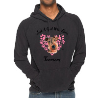 Just A Girl Who Loves Airedale Terriers Dogs Cute  Vintage Hoodie | Artistshot