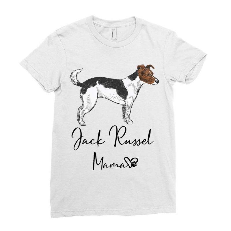 Jack Russel Mum Dog Mum Dog Woman Pet Gift Ladies Fitted T-Shirt by ArabellMonk | Artistshot